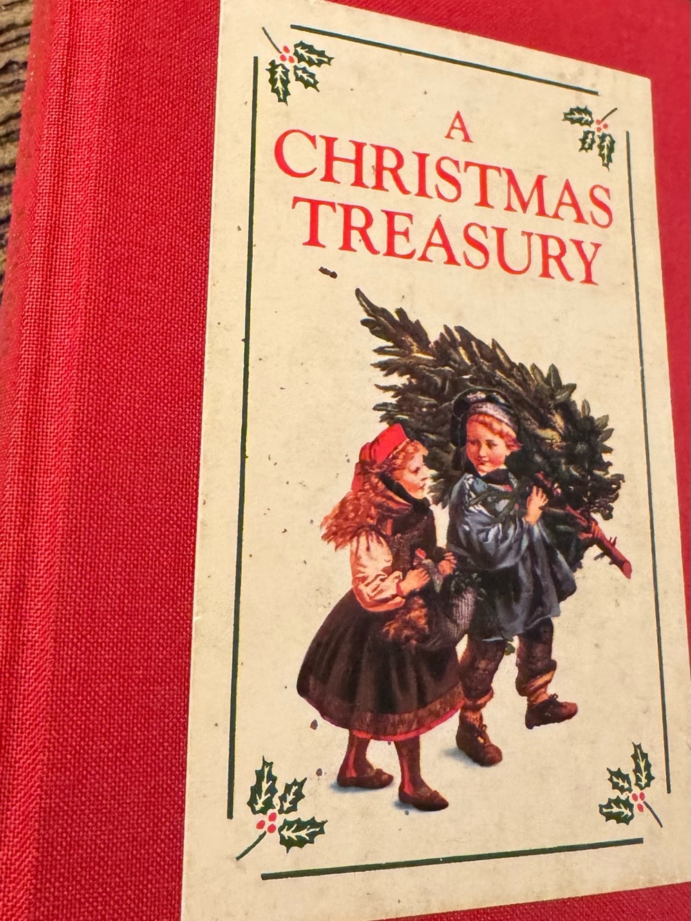 A Christmas Treasury Hardcover Small Book - Red